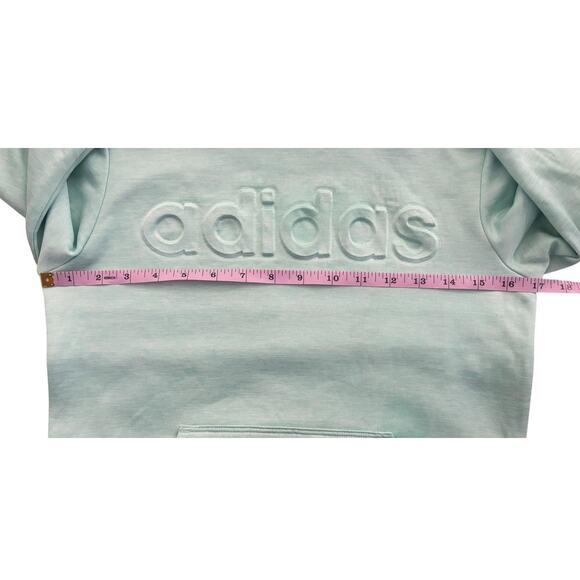 Adidas Mint Green Activewear Hoodie Girls Size 10 - Picture 2 of 4
